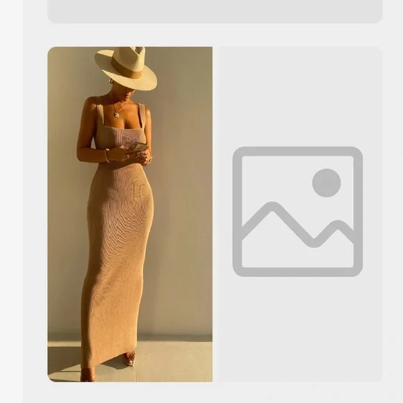 JLUXLABEL Tan Midi Dress - Picture 2 of 6